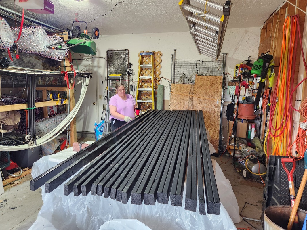 Building tunnel frame sections in the garage - Nov 5, 2022