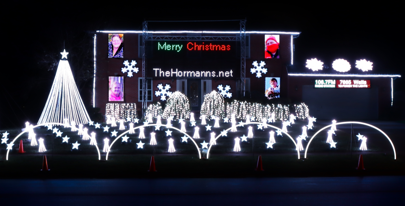 Close-up view of the 2024 display